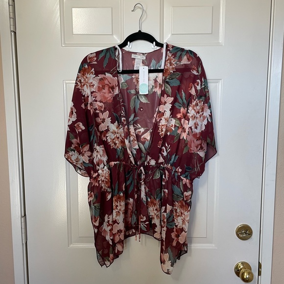 NWT Cinya Tie Detail Kimono - Picture 2 of 4